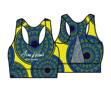 Load image into Gallery viewer, AW Sports bra with black back mesh