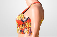 Load image into Gallery viewer, AW Sports bra with black back mesh