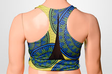 Load image into Gallery viewer, AW Sports bra with black back mesh