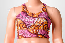 Load image into Gallery viewer, AW Sports bra with black back mesh