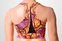 Load image into Gallery viewer, AW Sports bra with black back mesh
