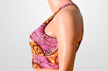 Load image into Gallery viewer, AW Sports bra with black back mesh
